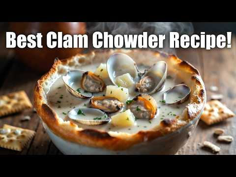 Creamy Clam Chowder Recipe | Classic New England Seafood Soup | Easy Homemade Clam Chowder