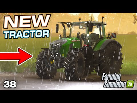 NEW TRACTOR IN THE RAIN 🌧️ | Saxlingham - Farming Simulator 25 - Episode 38