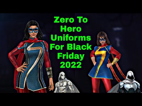 Must Buy Zero To Hero Uniforms List For Black Friday 2022 With Tips - Marvel Future Fight
