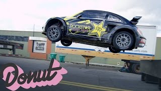 Jumping a Rally Car w/Tanner Foust in Portland, OR | Donut Media
