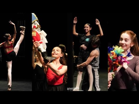 Nutcracker Rehearsals - Victoria Carrillo, Violet Marti, Ellary Day, and Sylvie Win 