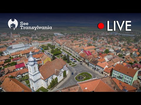 Targu Secuiesc Town Square - Céhes Guesthouse - See Transylvania - 🔴 Live Webcam