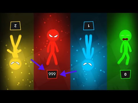 999 🤯 The Stickman MINIGAMES Random Gameplay - Stickman Party 1 2 3 4 Player
