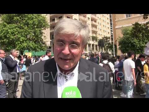 The Capaci massacre: 30 years later, Naples remembers Falcone, with students holding posters and ...