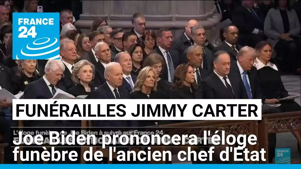 Funérailles nationales de Jimmy Carter : l'éloge funèbre de Joe Biden • FRANCE 24