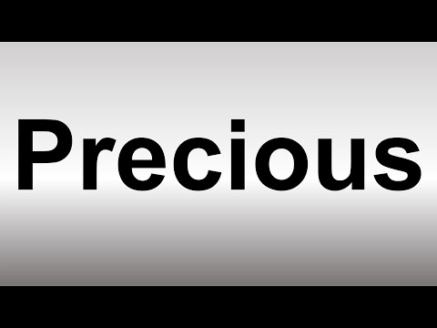 Part of a video titled How to Pronounce Precious - YouTube