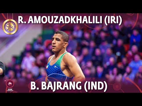 Rahman Amouzadkhalili (IRI) vs Bajrang Bajrang (IND) - Final // Asian Championships 2022