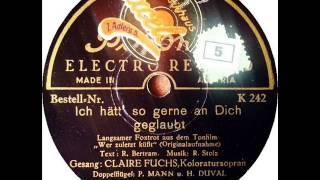 Ich hätt´ so gerne an Dich geglaubt   Claire Fuchs