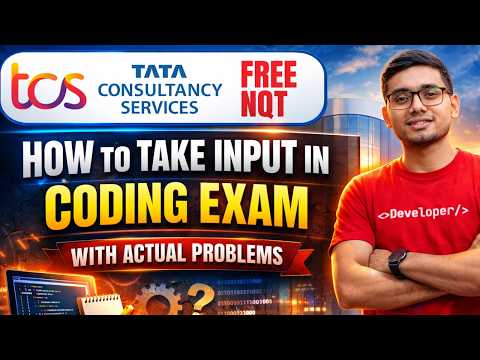 Tcs Nqt 2026 Coding How To Take Input In Coding Test Java Python C