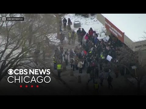 Oak Park River Forest High School students walk out to protest ICE