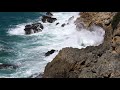 Ocean Waves Crashing On Rocks Sound Effect For Relaxing Sleep Calm And Study