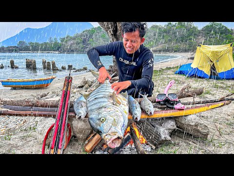 4 HARI PERTARUNGAN HIDUP & MATI! CAMPING PANEN MONSTER, di Dihantam Hujan Badai! Day 3-4