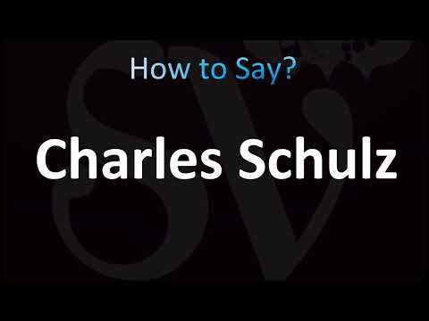 How to Pronounce Charles Schulz (CORRECTLY!)