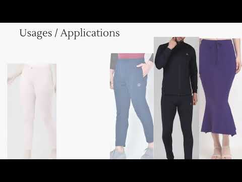 4 way polyester spandex fabric, print: solid, color: multico...