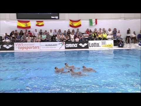 Team Free Routine -  Belarus - ECC Synchro 2015 | Synchroonzwemmen
