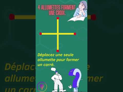 Énigme 2: faire un carré à partir d’une croix