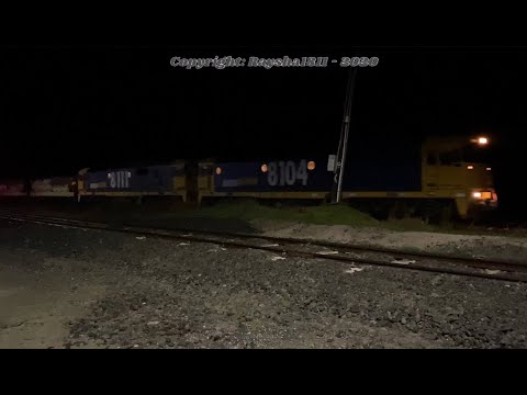 7732V - 8104-8111 (PN Grain) & 5AM5 9324-9321 (PacNat) Gheringhap - Australian Trains by RaySha1811
