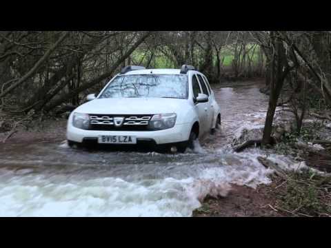 Green Lanes in a Dacia Duster - Deep water crossing in Fillongley
