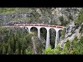 The World Famous Landwasser Viaduct UNESCO World Heritage Rhaetian Railway In Switzerland