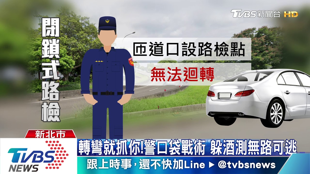 追不到我?三度酒駕拒盤查 66警攔截圍捕