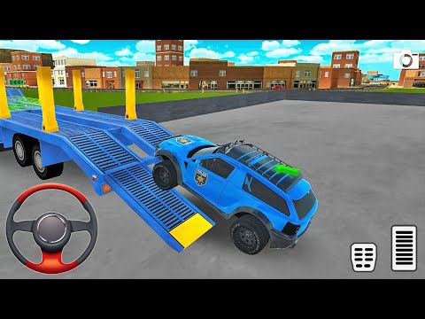 Transporting Police SUV in Cargo Plane - Police Car Transporter Simulator - Android Gameplay
