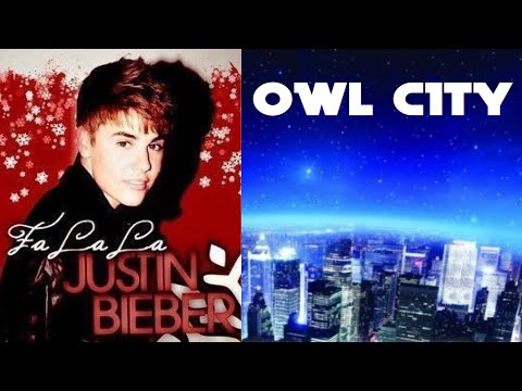 "Fa La La Fireflies" - Justin Bieber vs Owl City (mashup visualiser)