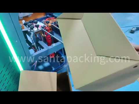 #shorts Self lock box.Automatic case erector,Chinese packing machine for shoes,gift-Santa Pack