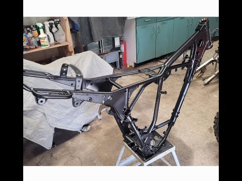 Picking up powder coated kawasaki KDX 200 frame and project update.