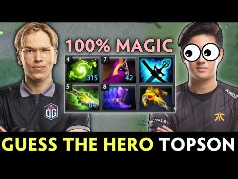 Guess the hero — 100% MAGIC BUILD by Topson