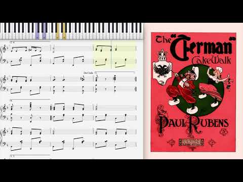 The German Cake Walk by Paul Rubens (1903, Ragtime piano)