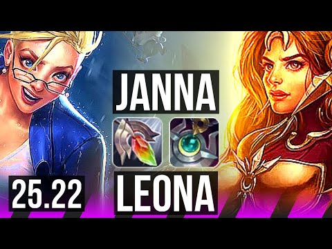 JANNA & Smolder vs LEONA & Jinx (SUP) | 0/1/28 | NA Master | 25.22