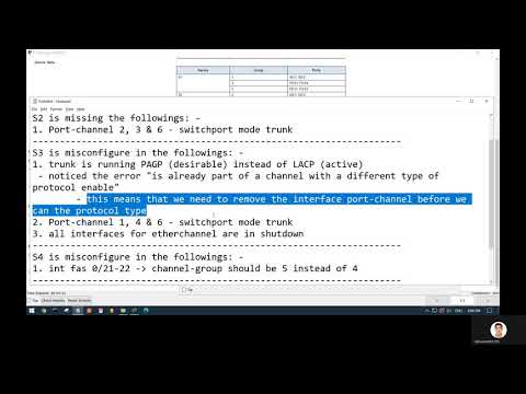 6.3.4 Packet Tracer - Troubleshoot EtherChannel