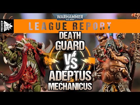 Death Guard vs Adeptus Mechanicus 2000pts | Warhammer 40,000 League Report