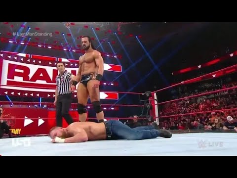 Dean Ambrose Vs Drew McIntyre Full match Highlights - WWE Monday Night Raw 25th March Highlights