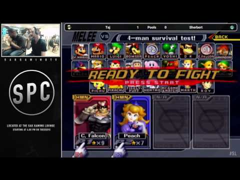 SPC40 Pools - Taj (Captain Falcon/Marth) vs Sherbert (Peach)