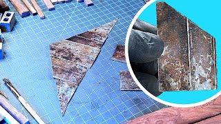 How to make MINIATURE roofing metal! | REAL QUICK