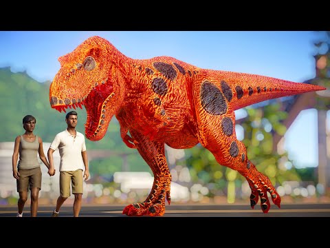 🌍 Jurassic World Evolution Mods - Tyrannosaurus Rex Vs Ultimasaurus Breakout and Fight!