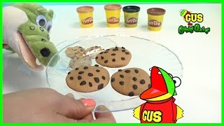 Play Doh Chocolate Chip Cookie! How to Make DIY desserts
