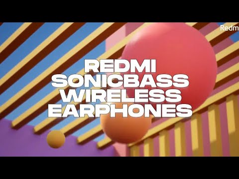 Redmi sonic bass wireless earphone, 20 hours, mobile