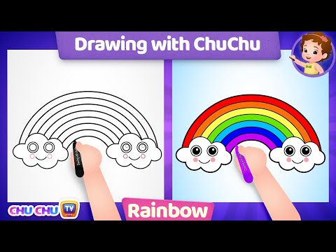 How to Draw a Rainbow - Drawing with ChuChu – ChuChu TV Drawing for Kids Easy Step by Step