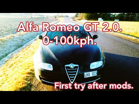 Alfa Romeo GT 2.0  Launch 0-100 kph after some mods.
