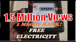 Electric Meter Hack | How to get Free Electricity with Magnet trick | Lower bill Slow electric meter