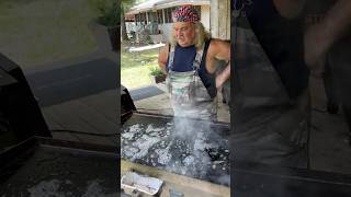 Cleaning My Blackstone Griddle After Cooking!