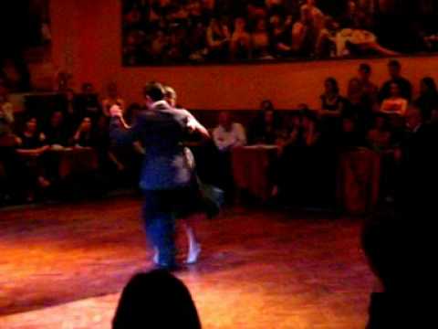  Maria Ines Bogado  and  Sebastian Jimenez  are  dancing  to  the  tango  "  Te Aconsejo Que Me Olvides  "