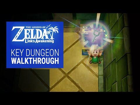 The Legend of Zelda: Link's Awakening - Key Cavern Dungeon Gameplay Walkthrough