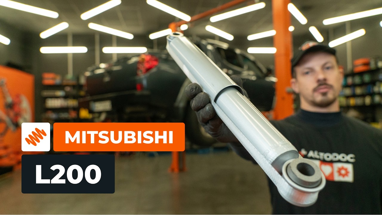 Wie Mitsubishi L200 KA Stoßdämpfer hinten wechseln - Anleitung