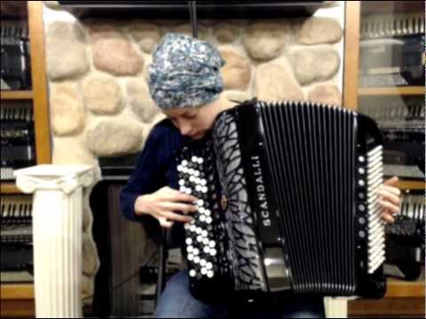 SCANAIRIBSYSHBK - NEW Black Scandalli Air I Chromatic Button Accordion B LMMH 67 96