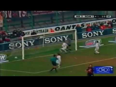 Serie A 2000 2001 day 15 Milan   Roma 3 2 Leonardo 2 Shevchenko 2 Totti online video cutter com 1