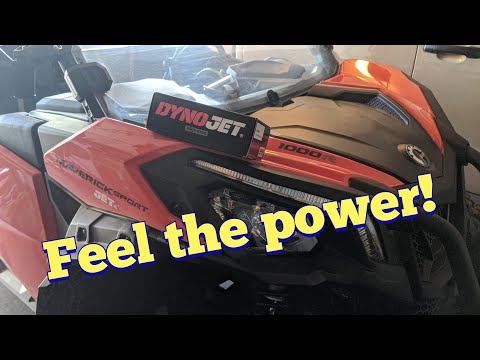 Dynojet pv3 tune review Canam Maverick sport max 1000r - powervision 3