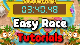BTD6 Race Tutorial + Written Guide  || Splish Splash Slpoosh